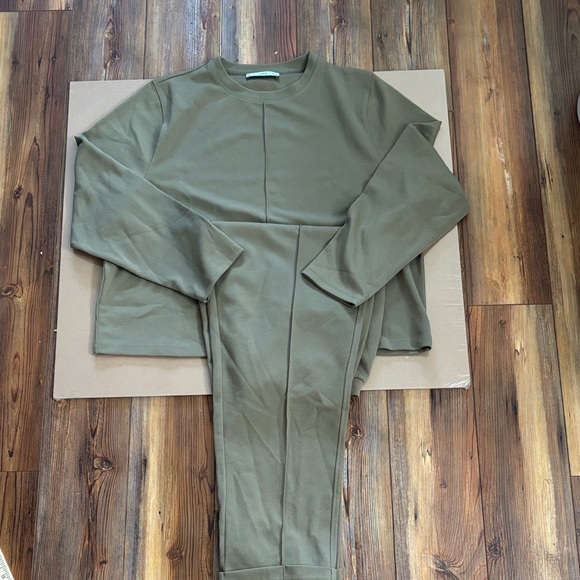 Mango Pants - Mango Olive Green Lounge Set SZ XL